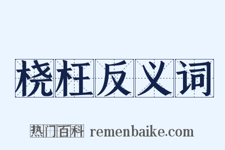 桡枉反义词是什么意思的图片